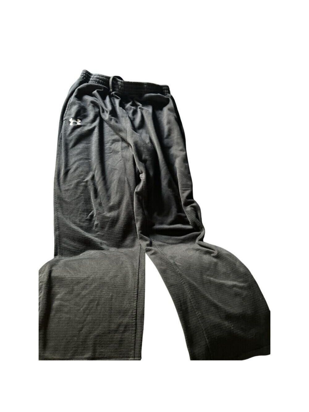 Under Armour Men's Size Large Black Activewear Sweat Pants Elastic Waist Pockets